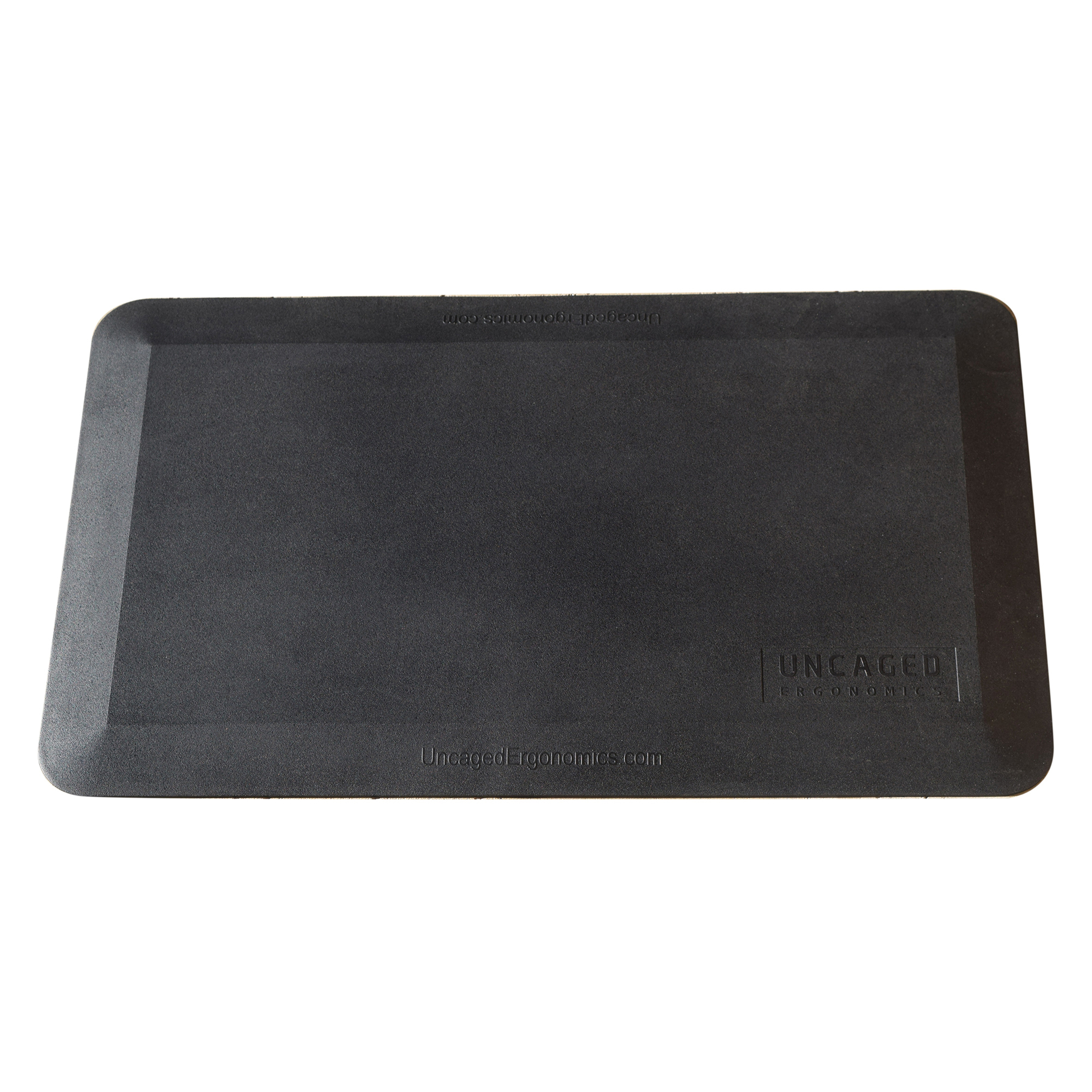 Uncaged Ergonomics, Anti-Fatigue Floor Mat, Black, Length 20 in, Width 34 in, Material Polyurethane, Model# MAT34
